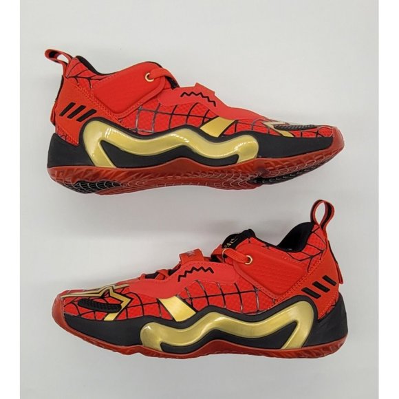 Adidas D.O.N Issue #3 GS 'Spider-Man' Basketball Shoes GZ5496 - Picture 2 of 12